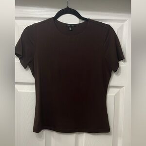 Dynamite Chocolate Brown Short Sleeve Tee